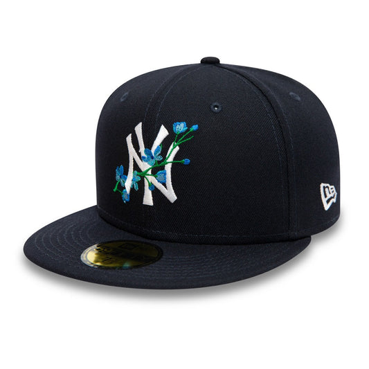 New York Yankees 59FIFTY MLB Side Bloom Patch Navy Cap