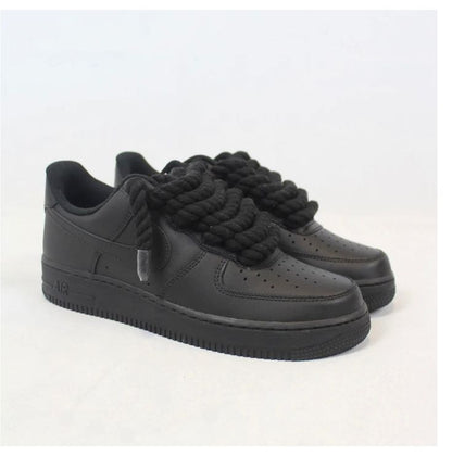 NIke Rope laces Airforce1 Black