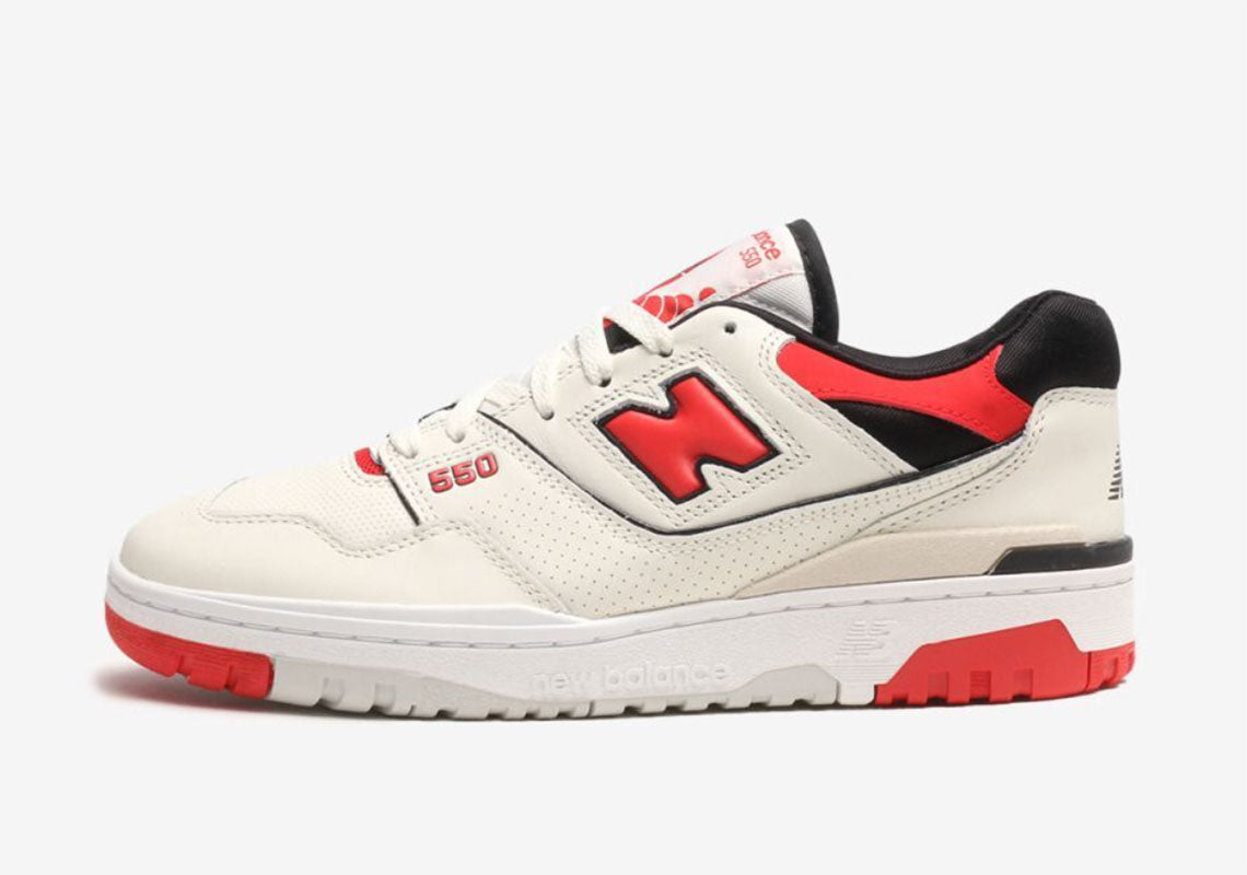 New balance 550 off white Chile Red