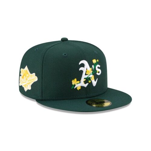 New Era Oakland Athlethics side Patch Bloom 59Fifty fitted Cap ( non adjustable)