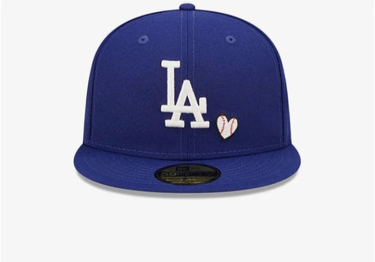 LA Dodgers MLB Team Heart blue 59FIFTY Fitted cap