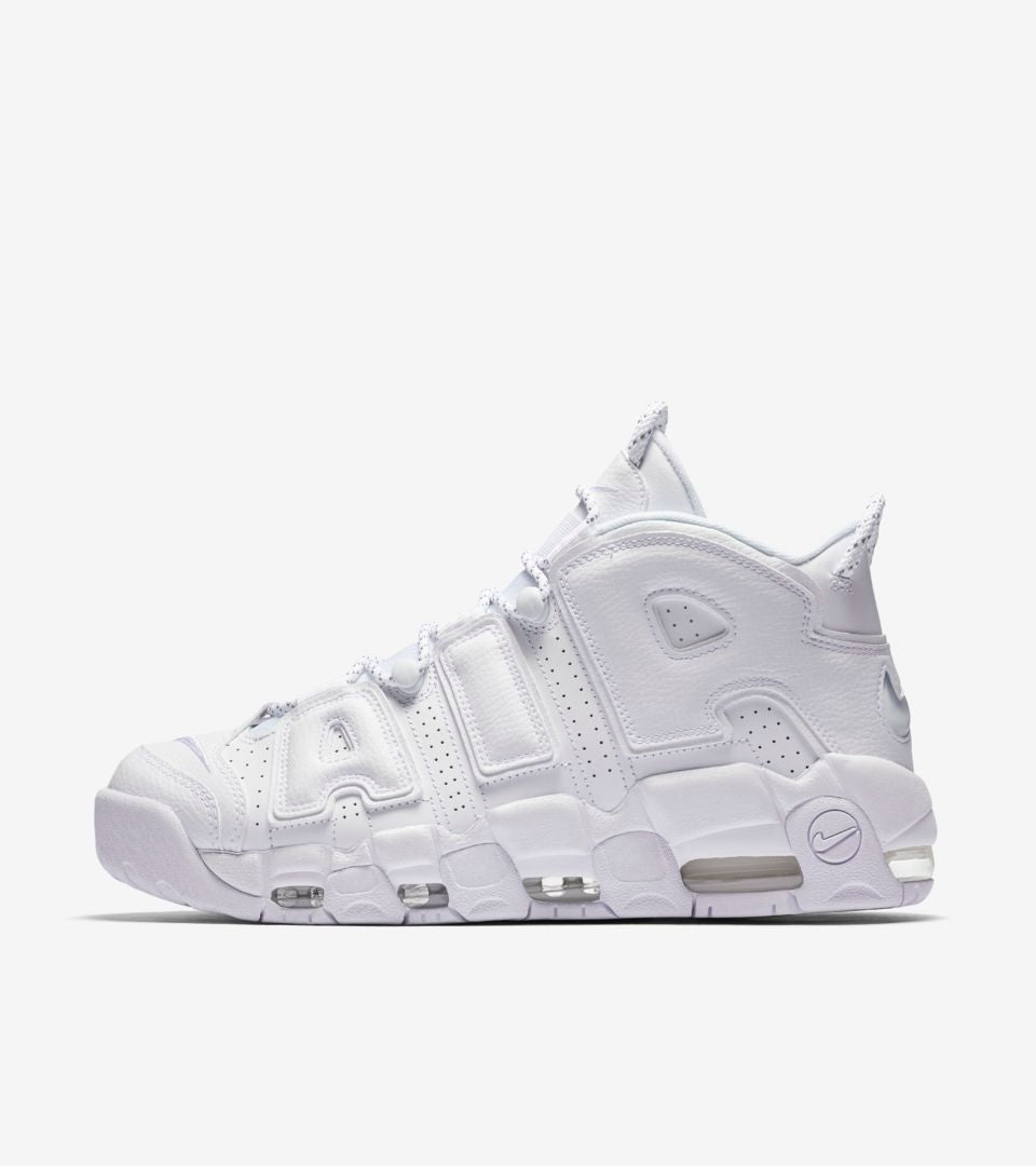 Nike Air Uptempo White on White