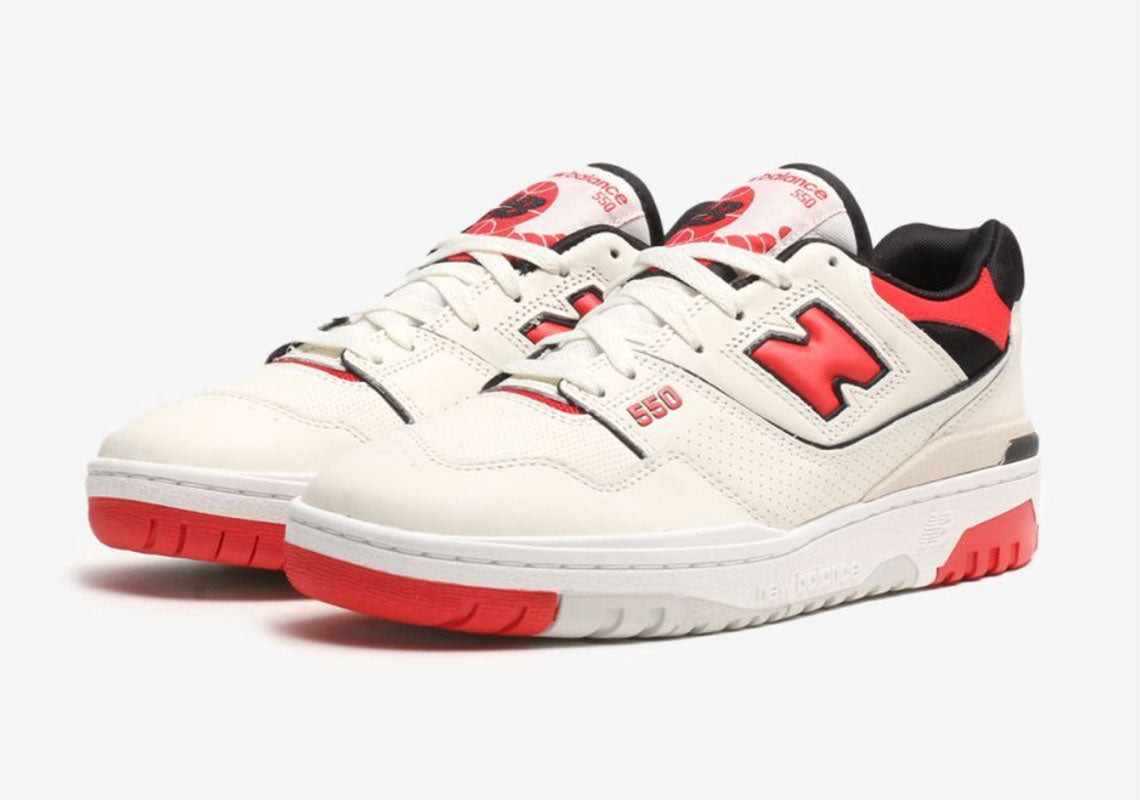 New balance 550 off white Chile Red