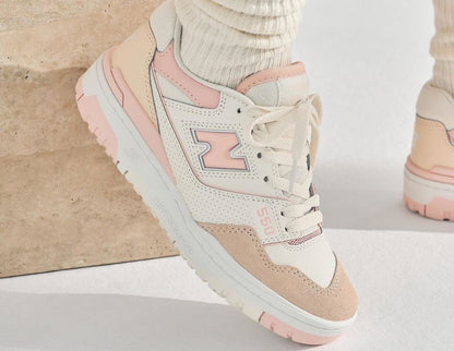 New Balance 550 White and Pink